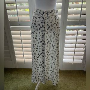 Midnight hour mushroom and floral maxi skirt.